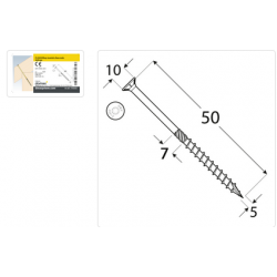 DMX 310505 - CS 05050 Wkręt ciesielski  5x50 - (200/op) 